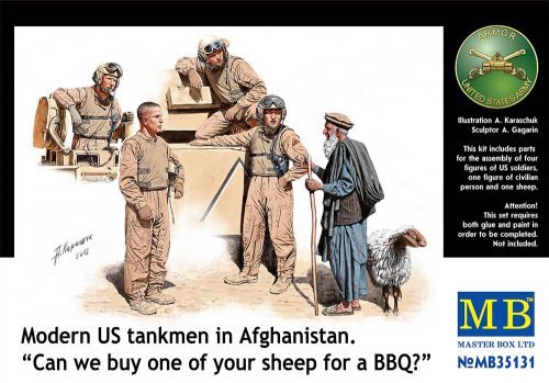 Master Box - Modern US tankmen in Afghanistan. Can we buy one of your sheep for