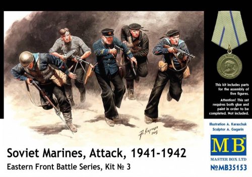 Master Box - Soviet Marines, Attack,1941-1942, Eastern Front Battle Series, Kit