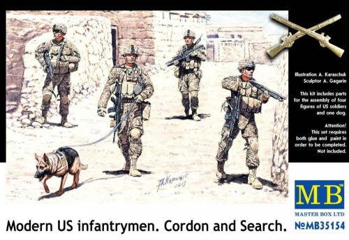 Master Box - Modern US infantrymen. Cordon and Search