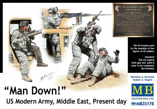 Master Box - Man Down! US Modern Army, Middle East, Present day