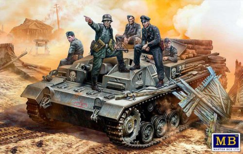 Master Box - German StuG III Crew, WWII era.Their position is behind that forest