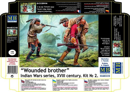 Master Box - Wounded brother. Indian Wars series, XVIII century. Kit No. 2