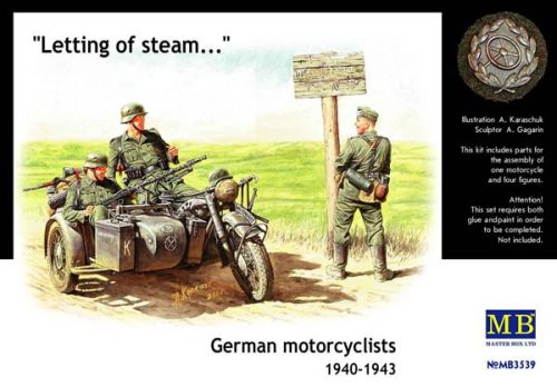 Master Box - German motorcyclist, 1940-1943