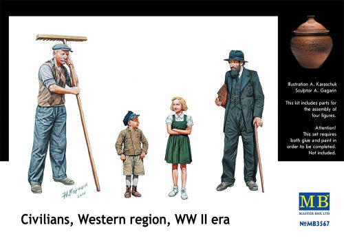 Master Box - Civilians, Western region, WW II era