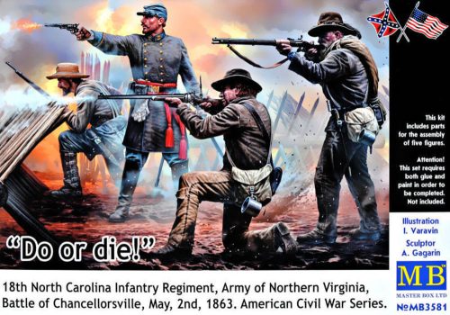 Master Box Ltd. - Do or die!18th Infantry Regiment of North Carolina.U.S. Civil War Series