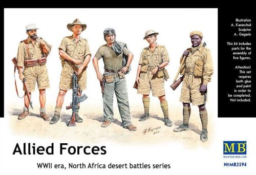 Master Box - Allied Forces, WW II Era,North Africa,desert battles series