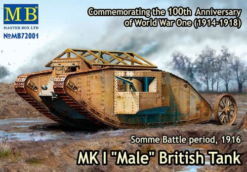 Master Box - "MK I Male" British Tank, Somme Battle period, 1916