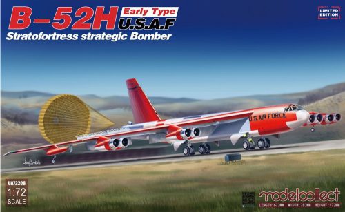 Modelcollect - B-52H early type Stratofortress strategi Bomber, Limited Edition