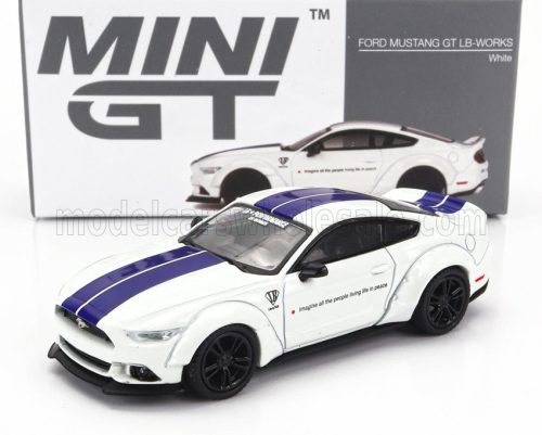 TrueScale - FORD USA MUSTANG SHELBY GT500 LB WORKS COUPE LHD 2021 WHITE BLUE