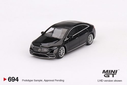 Minigt - 1:64 Mercedes-Benz EQS 580 4MATIC Black 2023 (LHD) - MINI GT