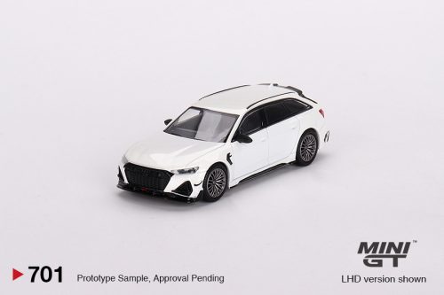 Minigt - 1:64 Audi ABT RS6-R Glacier White Metallic 2020 (LHD) - MINI GT