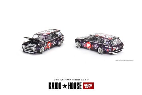 Minigt - 1:64 Datsun KAIDO 510 Wagon Hanami V3  1972 - MINI GT