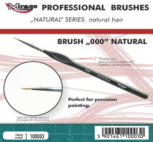 Mirage Hobby - MIRAGE BRUSH NATURAL SIZE 000