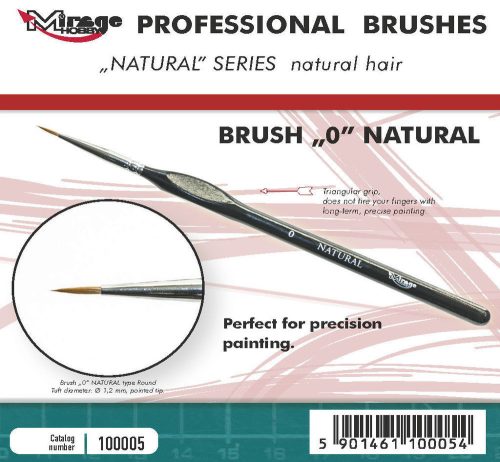 Mirage Hobby - MIRAGE BRUSH NATURAL SIZE 0