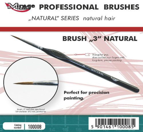 Mirage Hobby - MIRAGE BRUSH NATURAL SIZE 3