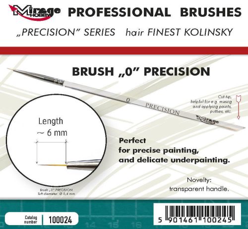 Mirage Hobby - MIRAGE BRUSH PRECISION KOLINSKY SIZE 0