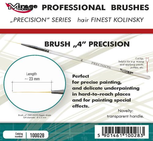 Mirage Hobby - MIRAGE BRUSH PRECISION KOLINSKY SIZE 4