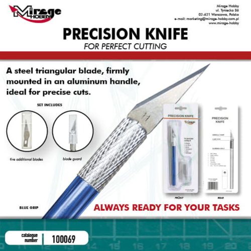 Mirage Hobby - MIRAGE Precision Knife + 5 blades (BLUE)