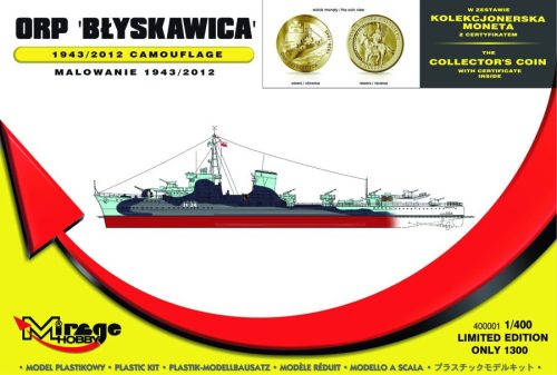 Mirage Hobby - ORP 'Blyskawica' 1943/2012 Camouflage