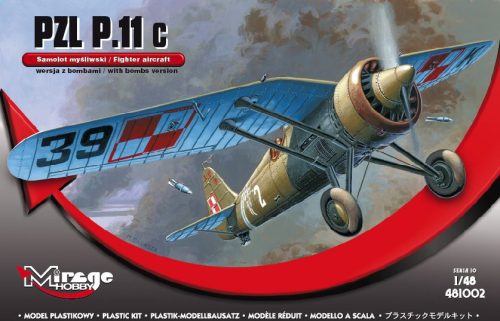 Mirage Hobby - PZL P.11c mit Bomben, Resin- und Fotoätzteilen