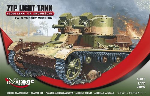 Mirage Hobby - Leichter Panzer 7 TP mit Zwillingsturm