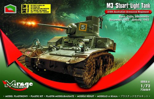 Mirage Hobby - M3 STUART Light Tank 2/6th Australian Armoured Regiment(Buna,Gona,Dec.42