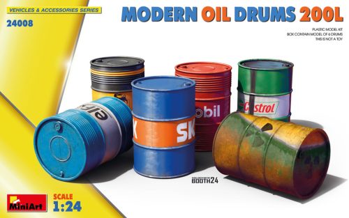 MiniArt - 1/24 MODERN OIL DRUMS 200L