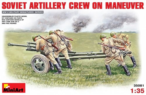 MiniArt - Soviet Artillery Crew on Maneuver