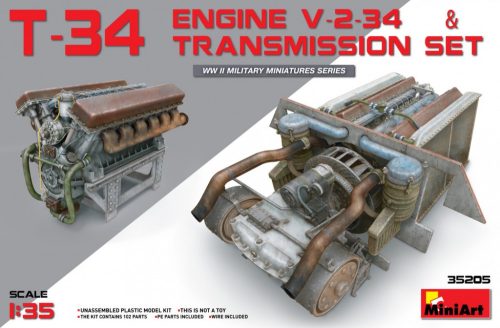 MiniArt - T-34 Engine(V-2-34) & Transmission Set