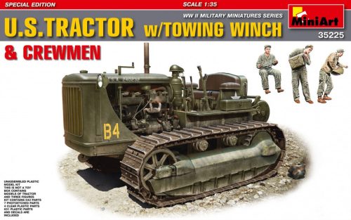 MiniArt - U.S.Tractor  withTowing Winch & Crewmen Special Edition