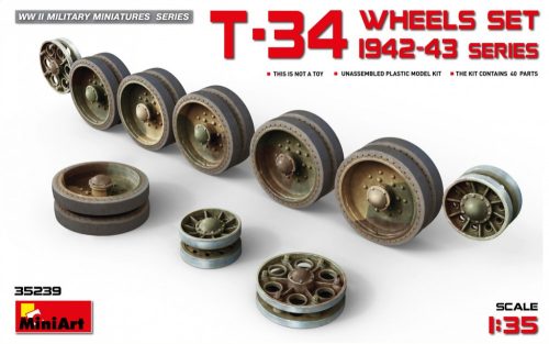 MiniArt - T-34 Wheels Set 1942-43 Series