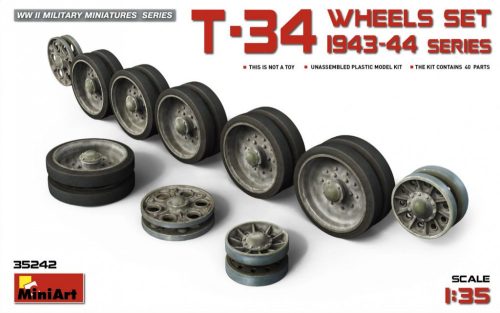 MiniArt - T-34 Wheels Set. 1943-44 Series