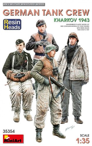 Miniart - German Tank Crew.Kharkov 1943. Resin Heads