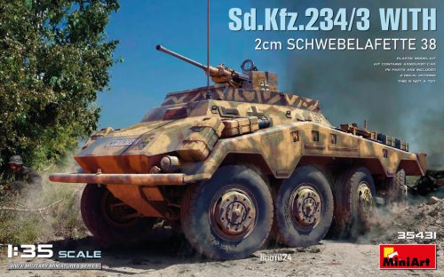 MiniArt - 1/35 Sd.Kfz. 234/3 with 2cm Schwebelafette 38