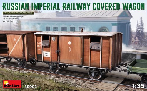 Miniart - Russian Imperial Railway Covered Wagon