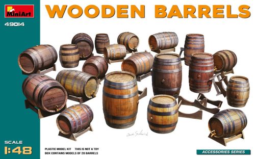 Miniart - 1:48 Wooden Barrels