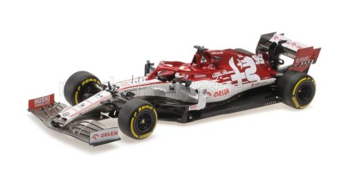 Minichamps - ALFA ROMEO F1  C39 TEAM RACING ORLEN N 99 AUSTRIAN GP 2020 ANTONIO GIOVINAZZI WHITE RED MET