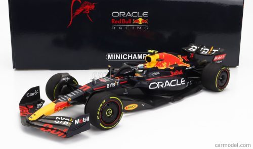 Minichamps - Red Bull F1  Rb18 Team Oracle Red Bull Racing N 11 Austin Usa Gp 2022 Sergio Perez Matt Blue Yellow Red