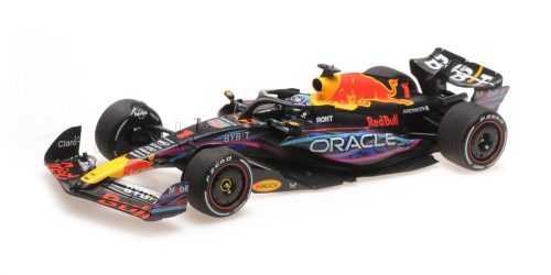 Minichamps - RED BULL F1  RB19 TEAM ORACLE RED BULL RACING N 1 WORLD CHAMPION WINNER MIAMI GP 2023 MAX VERSTAPPEN MATT BLUE