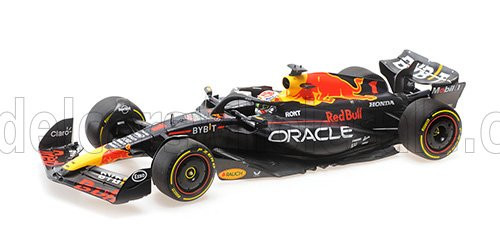 Minichamps - RED BULL F1  RB19 TEAM ORACLE RED BULL RACING N 1 WORLD CHAMPION WINNER BELGIAN GP 2023 MAX VERSTAPPEN MATT BLUE