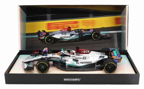 Minichamps - MERCEDES GP F1 W13E TEAM MERCEDES-AMG PETRONAS F1 N 63 5th MIAMI GP 2022 GEORGE RUSSEL SILVER GREEN