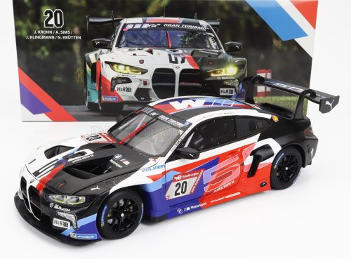 Minichamps - BMW 4-SERIES M4 GT3 TEAM SCHUBERT MOTORSPORT N 20 24h NURBURGRING 2022 JESSE KROHN - ALEXANDER SIMS - JENS KLINGMANN - NIKLAS KRUTTEN WHITE BLACK RED BLUE