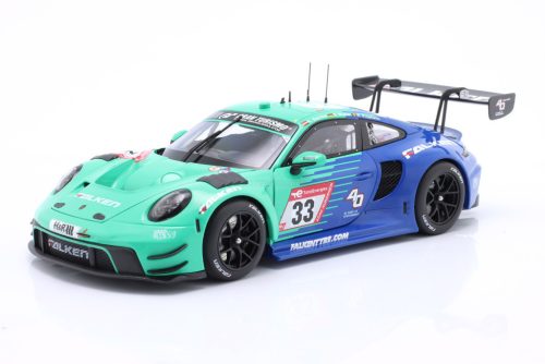 Minichamps - PORSCHE 911 992 GT3 R TEAM FALKEN MOTORSPORTS N 33 24h NURBURGRING 2023 KLAUS BACHLER - SVEN MULLER - ALESSIO PICARIELLO GREEN BLUE