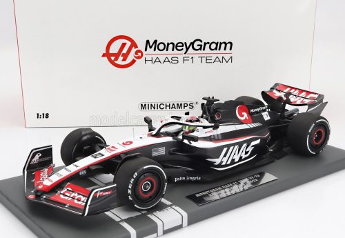 Minichamps - HAAS F1  FW23 TEAM MONEYGRAM HAAS N 20 SEASON 2023 KEVIN MAGNUSSEN WHITE BLACK RED