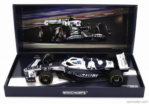 Minichamps - Alpha Tauri F1 At03 Honda Team Alpha Tauri N 10 Bahrain Gp 2022 Pierre Gasly White Blue