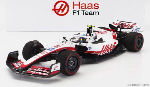 Minichamps - Haas F1  Vf-22 Ferrari Team Haas N 47 8Th (First Points) Silverstone British Gp 2022 Mick Schumacher White Black Red