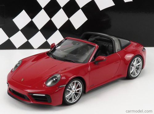 Minichamps - 1:18 Porsche 911 (992)  Targa 4 Gts - 2021 - Red