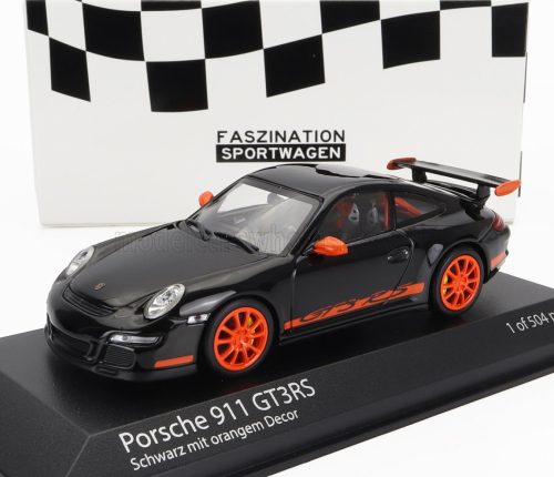 Minichamps - PORSCHE 911 997 GT3 RS COUPE 2006 BLACK ORANGE