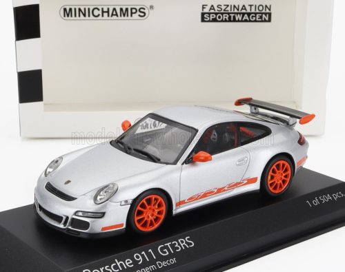 Minichamps - PORSCHE 911 997 GT3 RS COUPE 2006 SILVER ORANGE