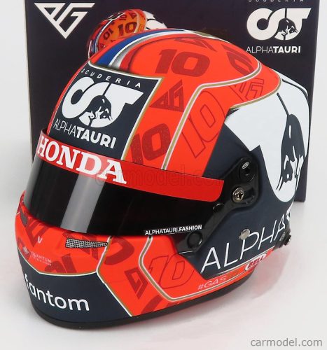 Mini Helmet - Bell Helmet F1 Casco Helmet At02 Honda Ra620H Team Alpha Tauri N 10 Season 2021 Pierre Gasly Red Black